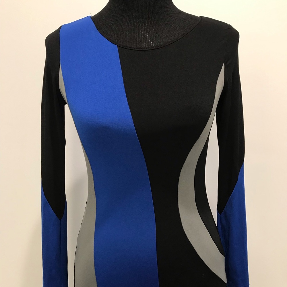 Arden B Colorblocking Bodycon Dress - Picture 3 of 9